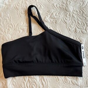 🖤 PINK ACTIVE Relay One-Shoulder Sports Bra – Size S (NWT)